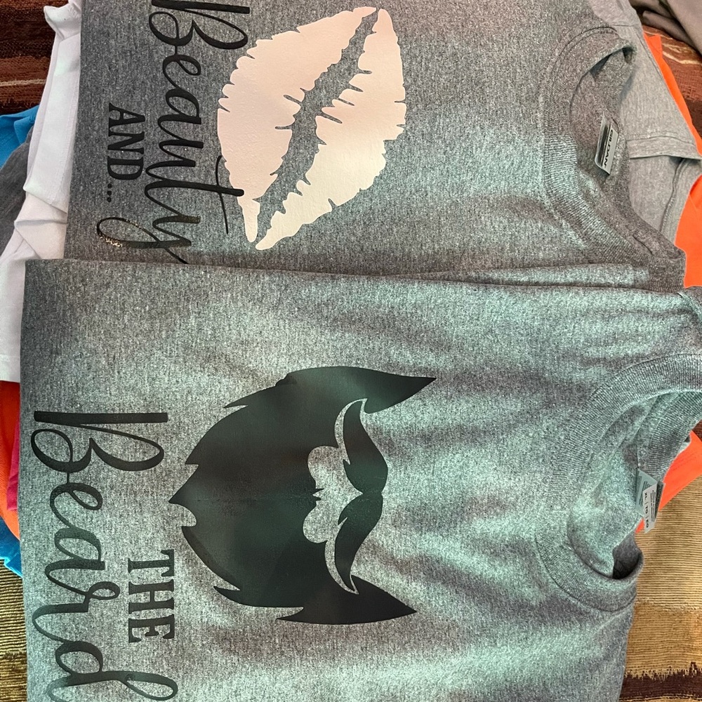 His and hers shirts beauty and the beard